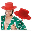 sombrero cordobes rojo complemento disfraz flamenco carnaval