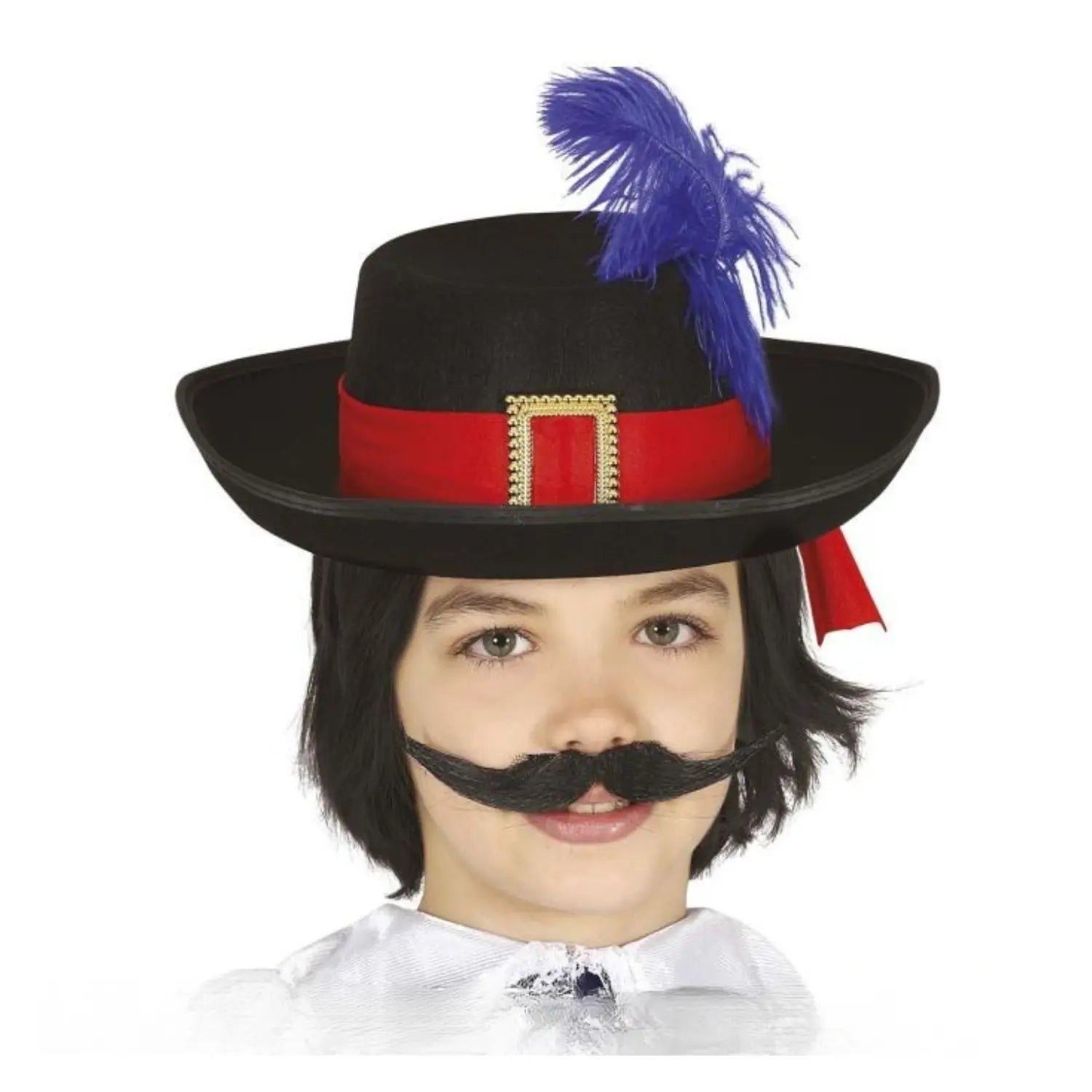 Sombrero de mosquetero infantil de fieltro accesorio disfraz mosquetero niño