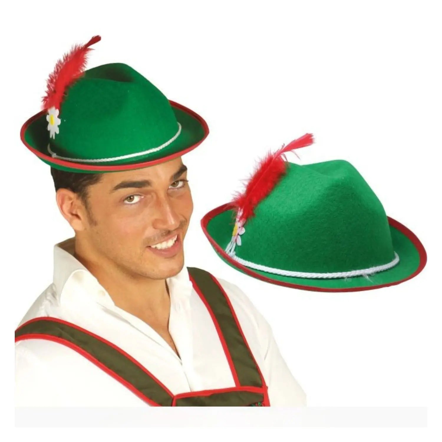 Sombrero tirolés adulto accesorio disfraz bávaro oktoberfest