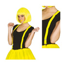 tirantes amarillo neón complemento para look años 80 o fiesta temática llamativa