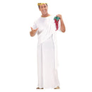 Toga Romana blanca para adulto unisex de estilo romano clásico