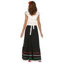 Mujer con disfraz mexicana colorido para fiestas temáticas