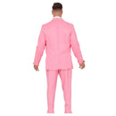 Adulto con disfraz traje rosa elegante para fiestas temáticas