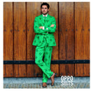 Traje Trébol para hombre verde con estampado irlandés de tréboles
