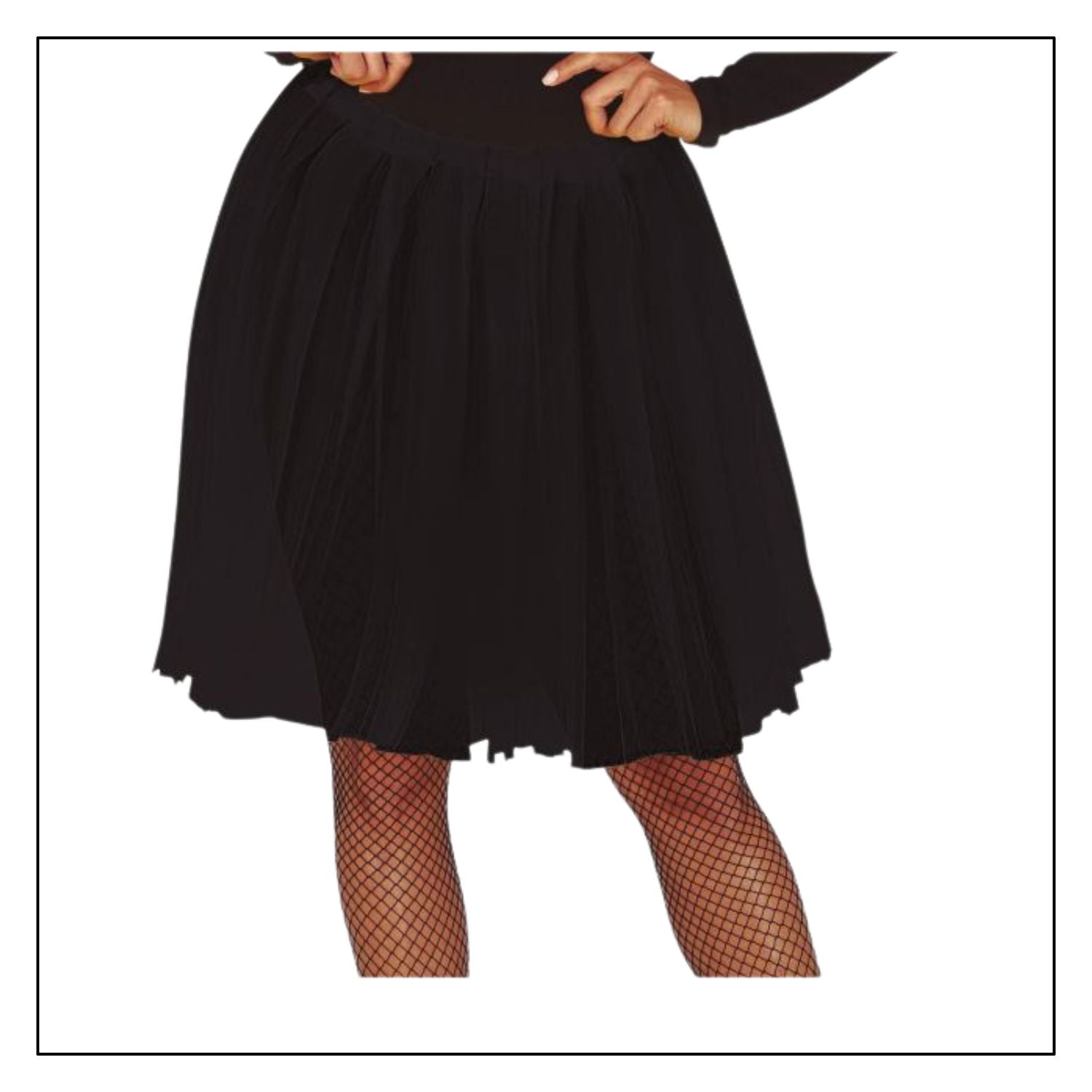 tutu negro adulto 60 cm complemento para look de fantasía o estilo oscuro en fiestas temáticas